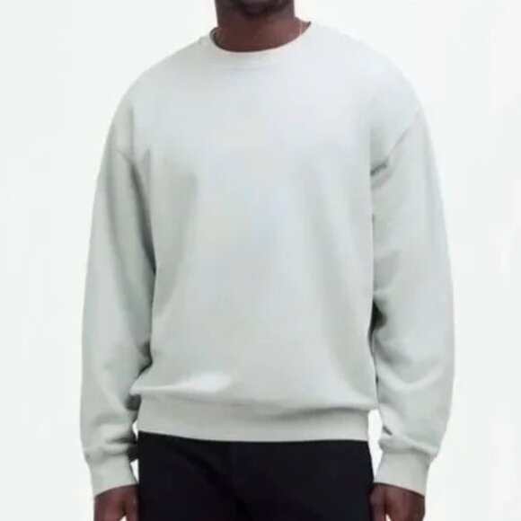 Madewell Men's Sz XS McCarren Midweight Crewneck Sweatshirt Blue Gray NK077 - Picture 1 of 13